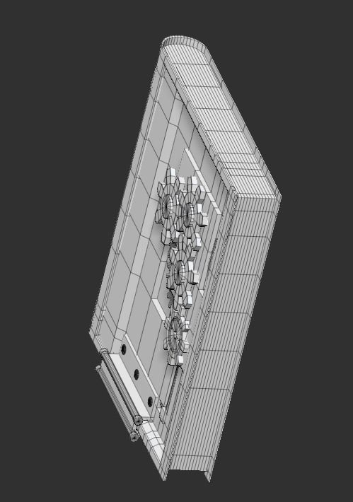 Steampunk book low poly 4 texture options Low-poly 3D model_45