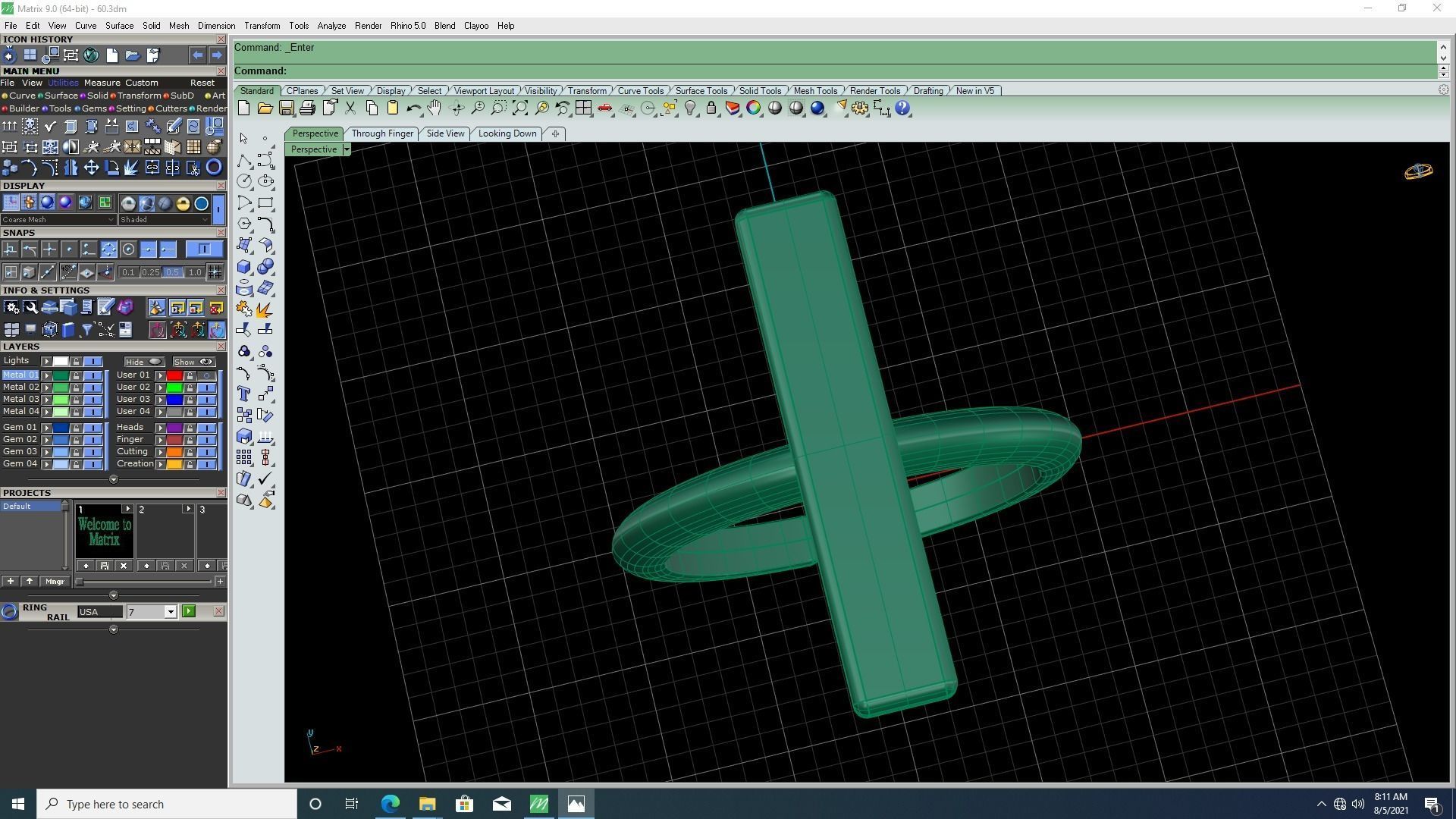 3d-model fashion simple ring 3D print model_6