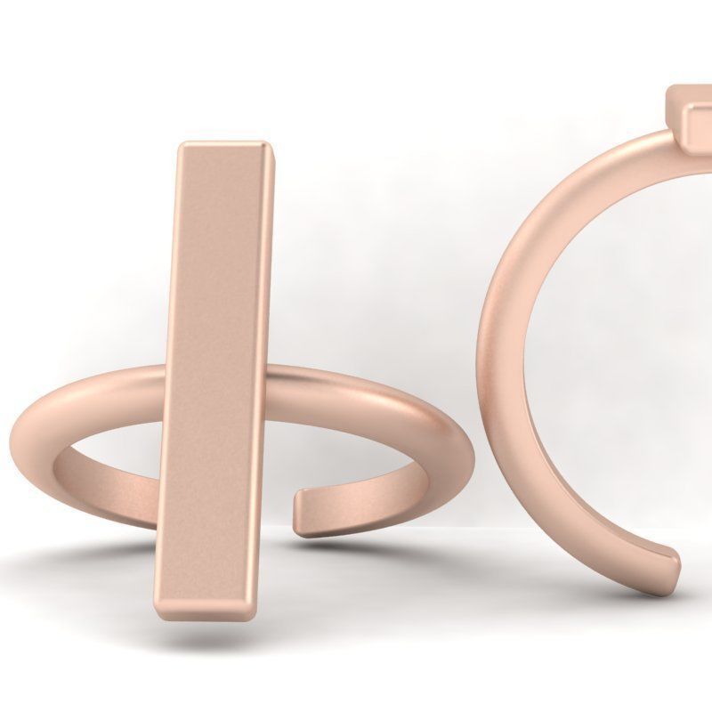 3d-model fashion simple ring 3D print model_10