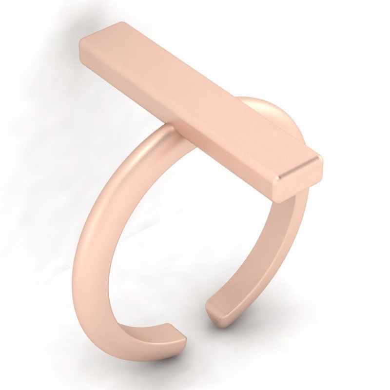 3d-model fashion simple ring 3D print model_1