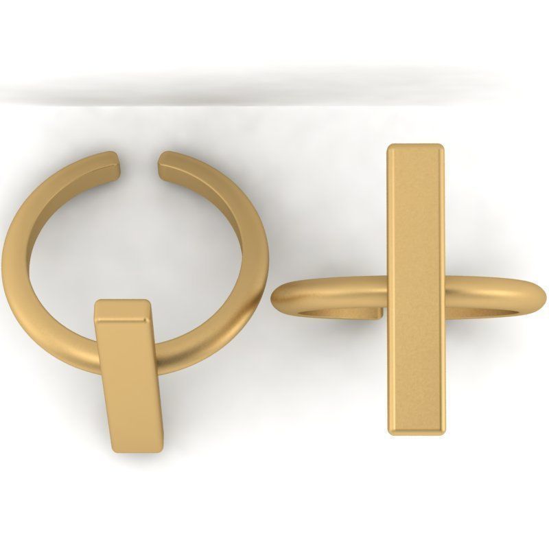 3d-model fashion simple ring 3D print model_15