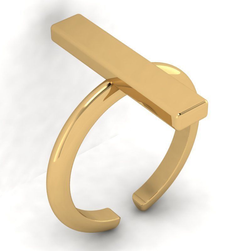 3d-model fashion simple ring 3D print model_2