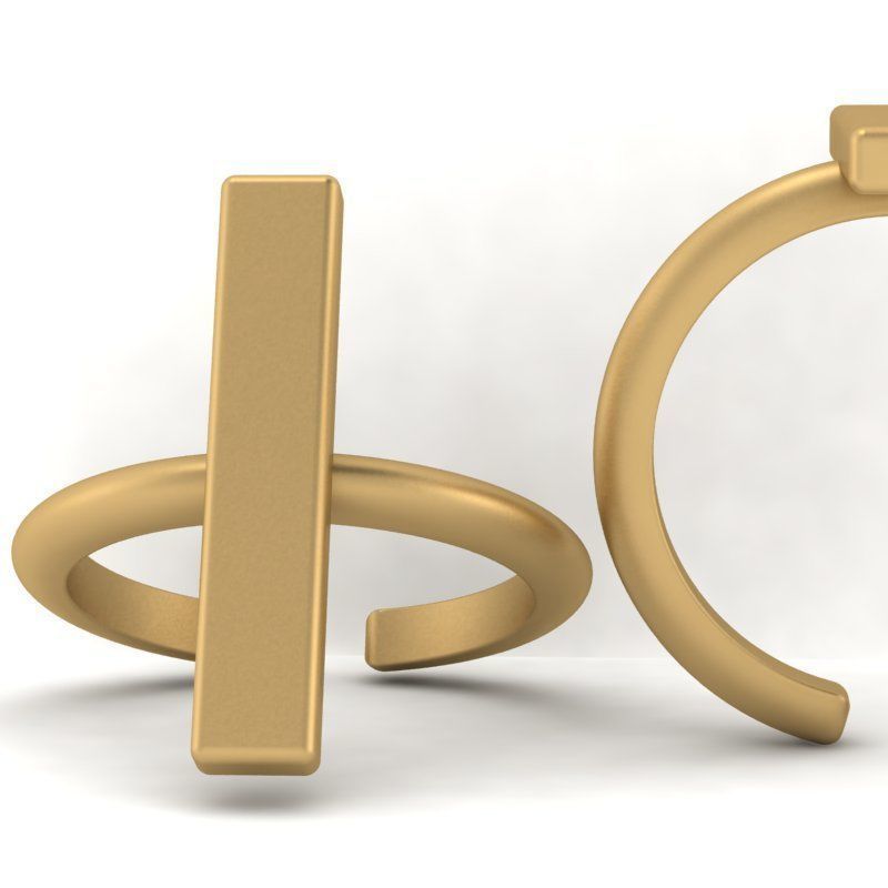 3d-model fashion simple ring 3D print model_12