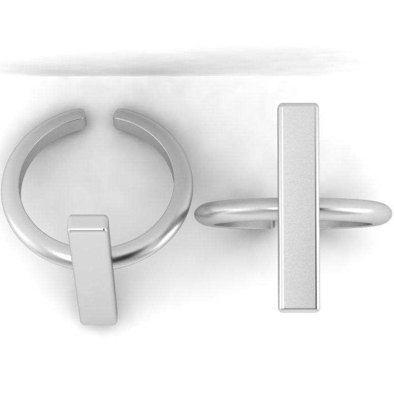 3d-model fashion simple ring 3D print model_16