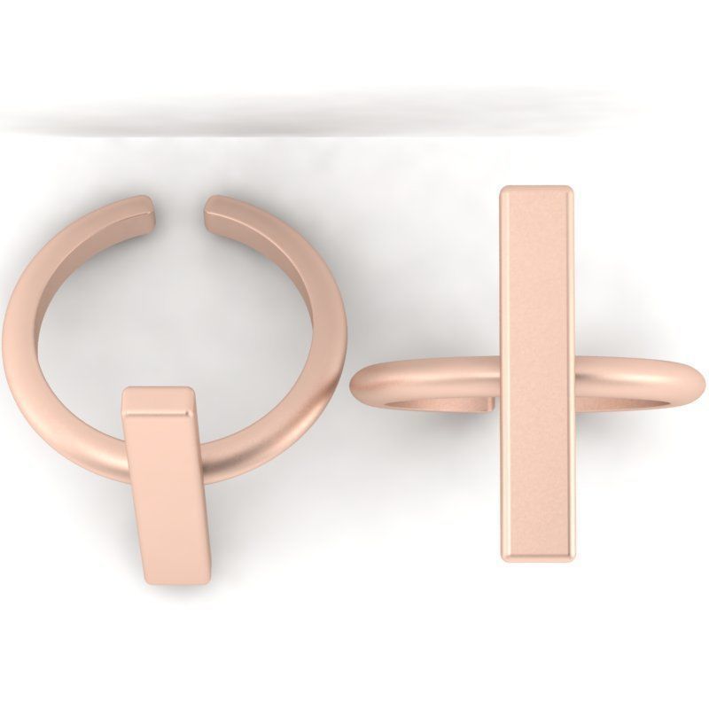 3d-model fashion simple ring 3D print model_17