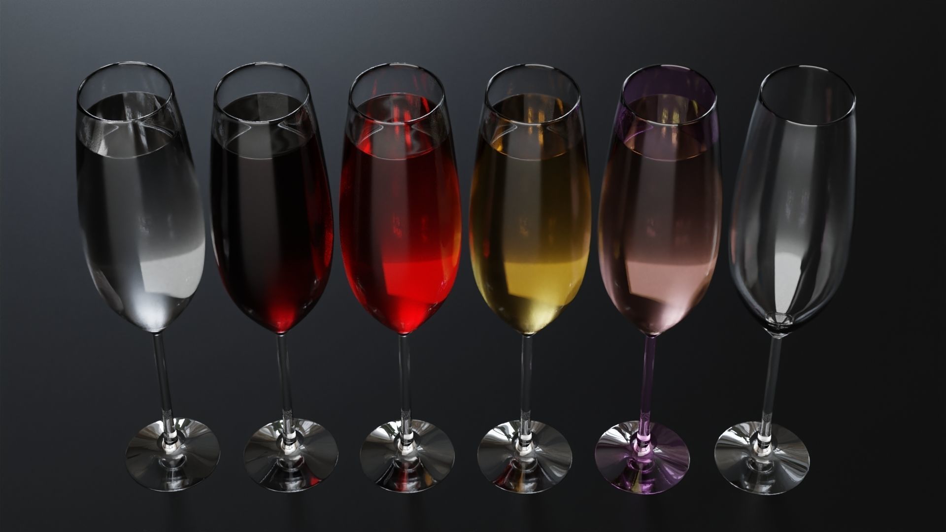 Wine glass 4 3D model_2