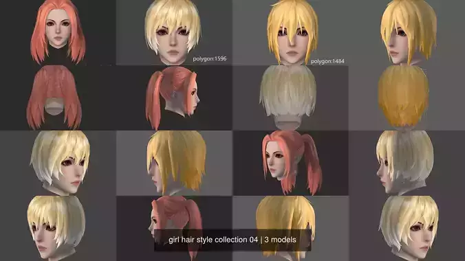 girl hair style collection 04