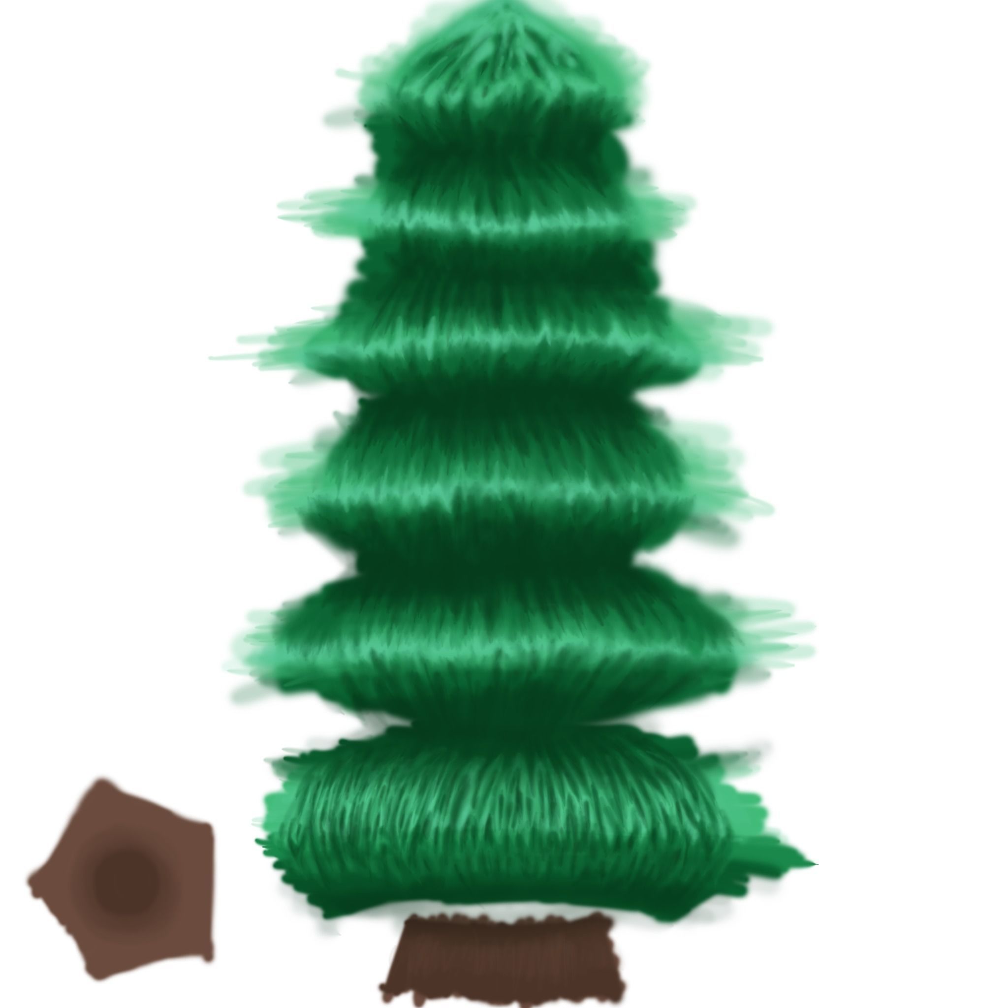 3D lowpoly PineTree pine tree Low-poly 3D model_4
