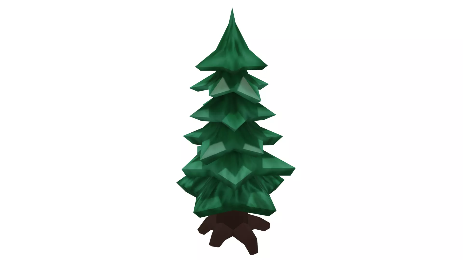 3D lowpoly PineTree pine tree Low-poly 3D model_0
