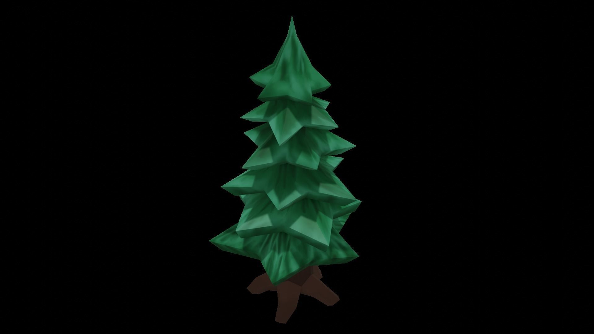 3D lowpoly PineTree pine tree Low-poly 3D model_2