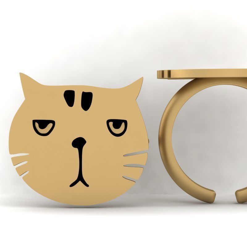 3d-model cat ring 3D print model_12