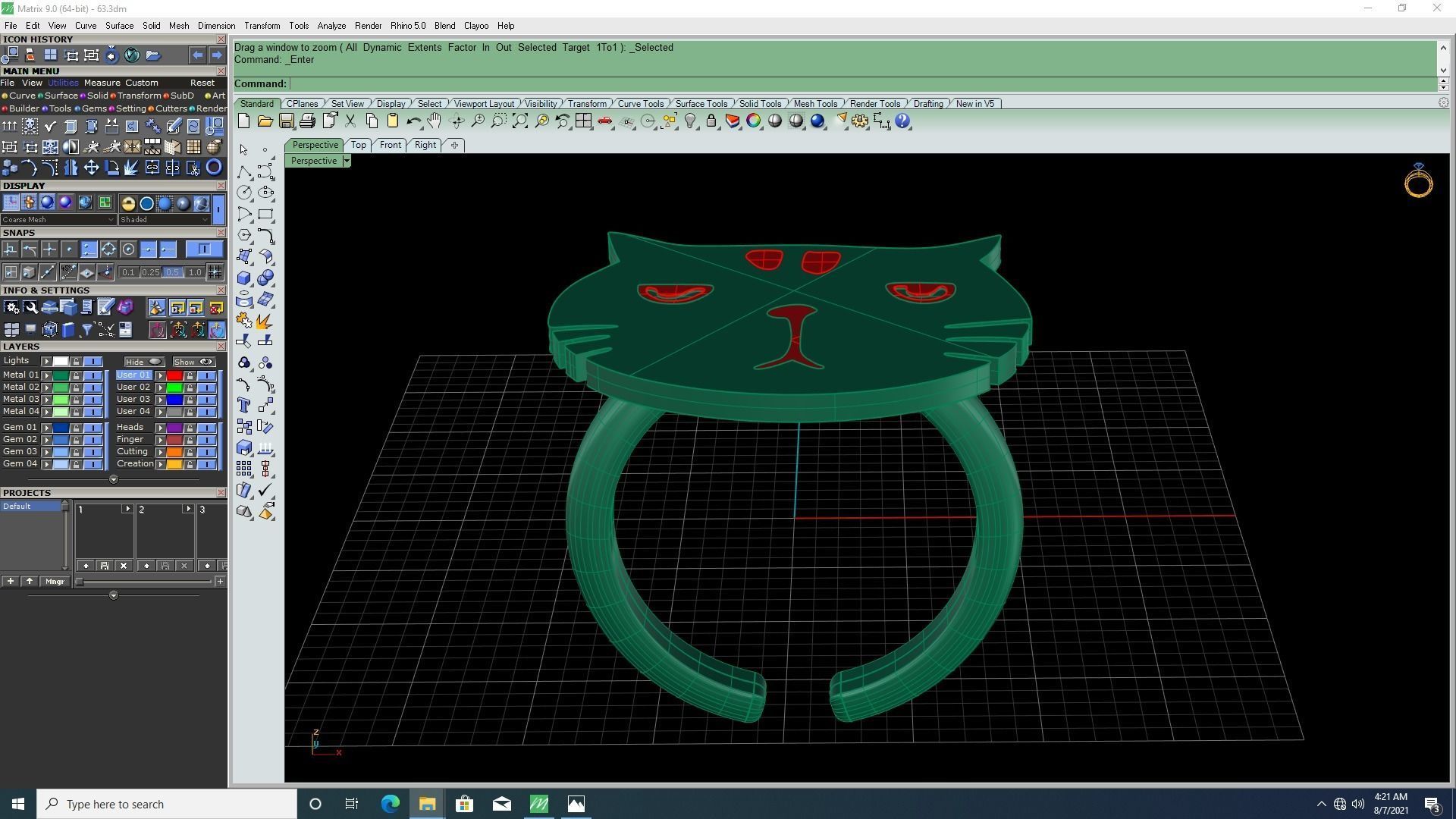 3d-model cat ring 3D print model_4