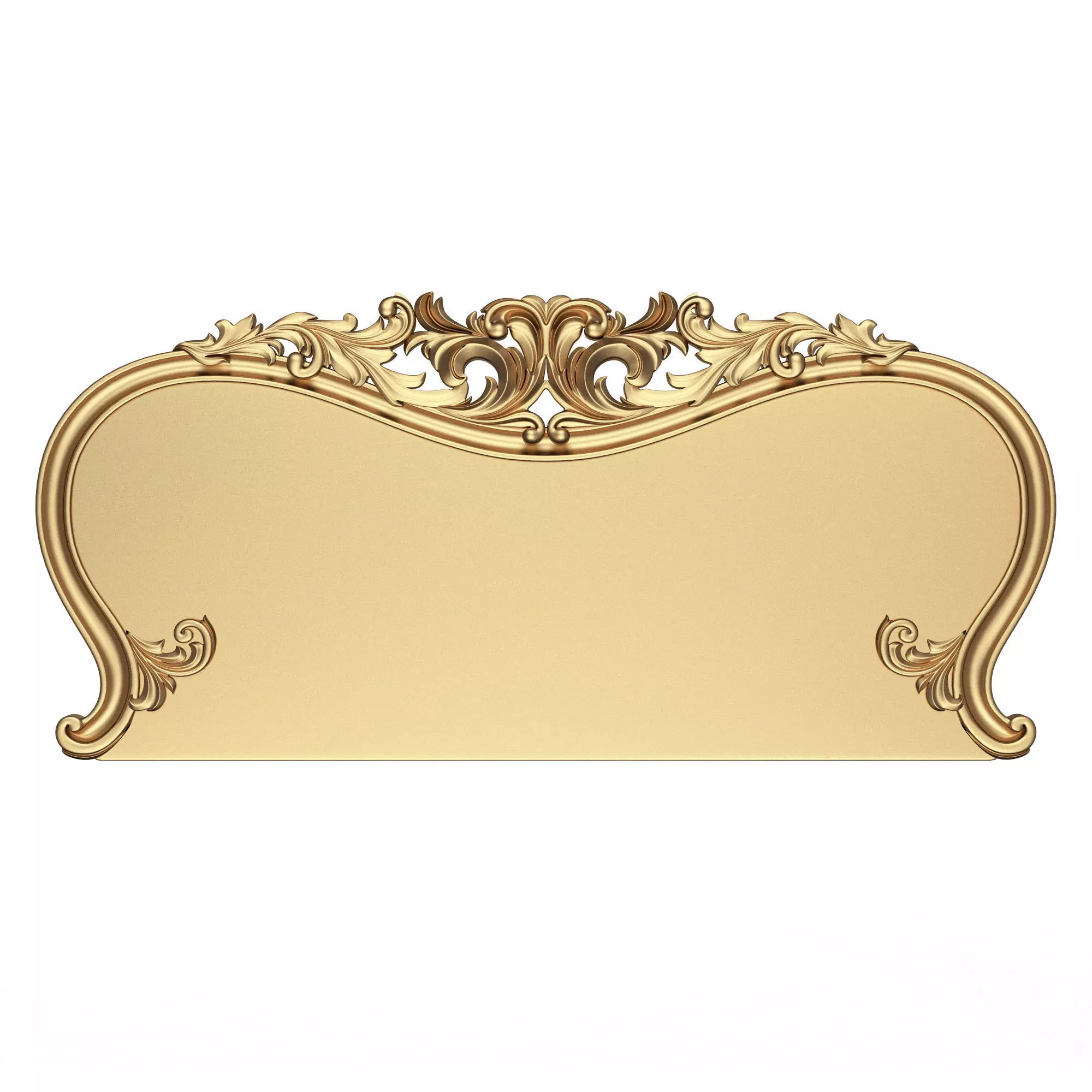 Carved Headboard 01 Low-poly 3D model