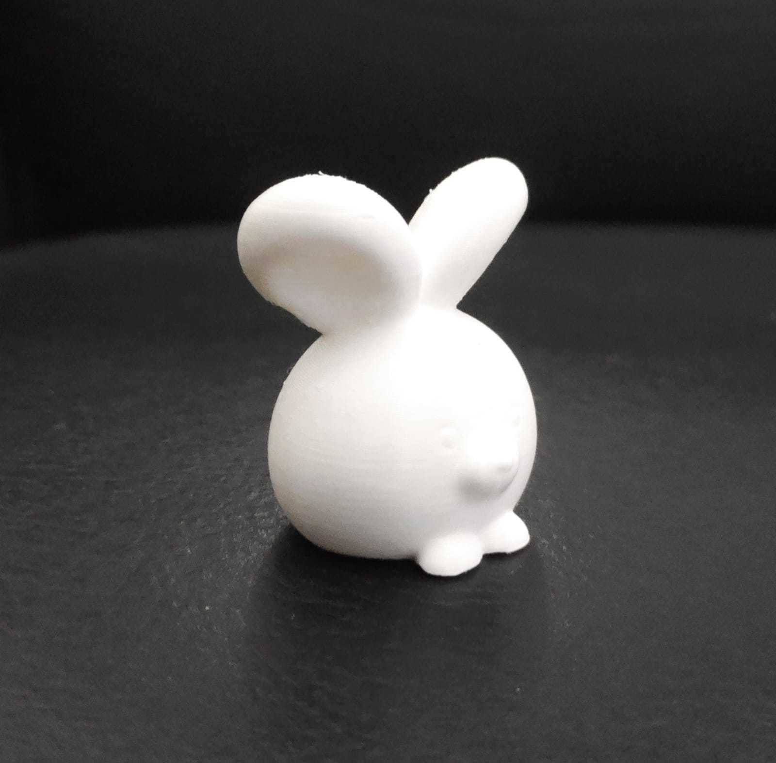 Cute Round Bunny 3D print model_4