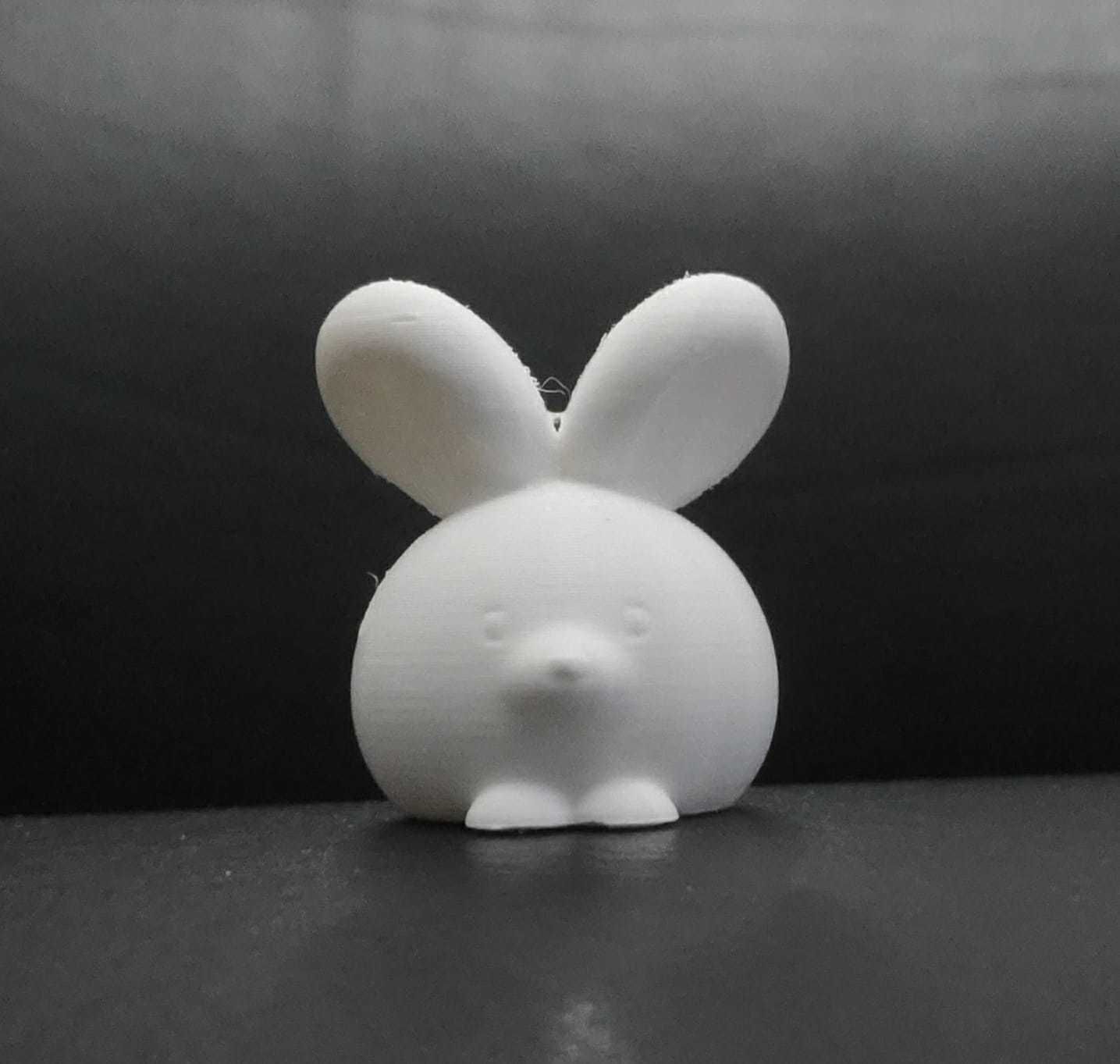 Cute Round Bunny 3D print model_3