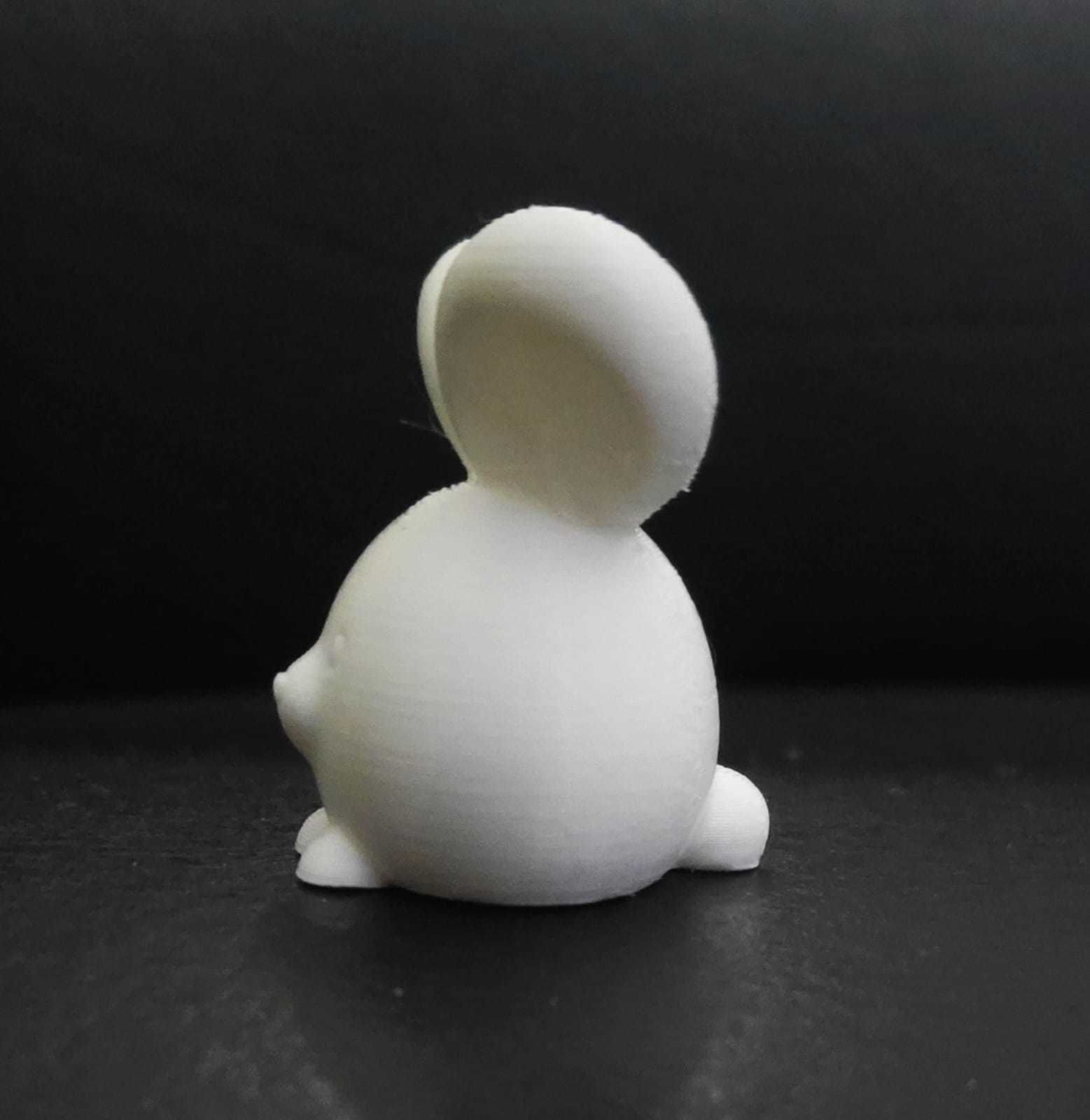 Cute Round Bunny 3D print model_7