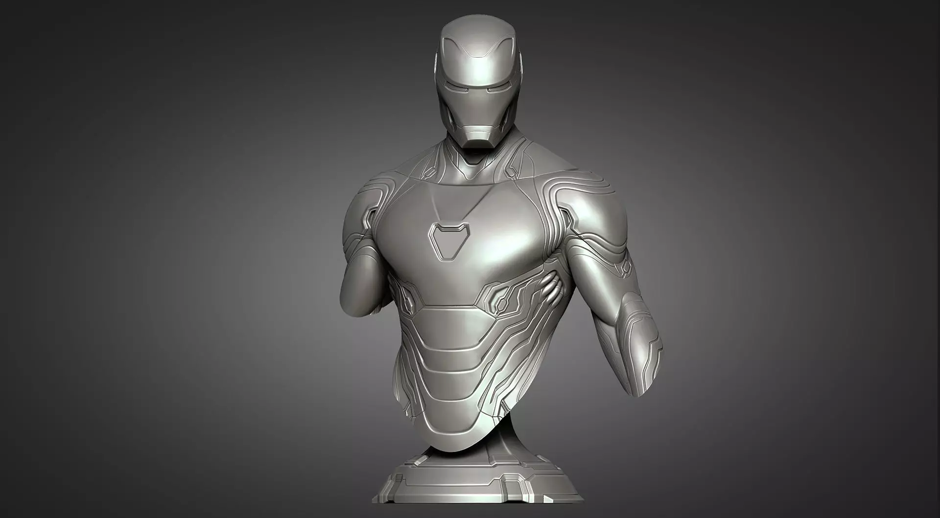 Iron Man MK50 bust 02 - Infinity War 3D print model