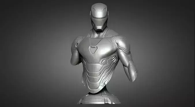 Iron Man MK50 bust 02 - Infinity War 3D print model