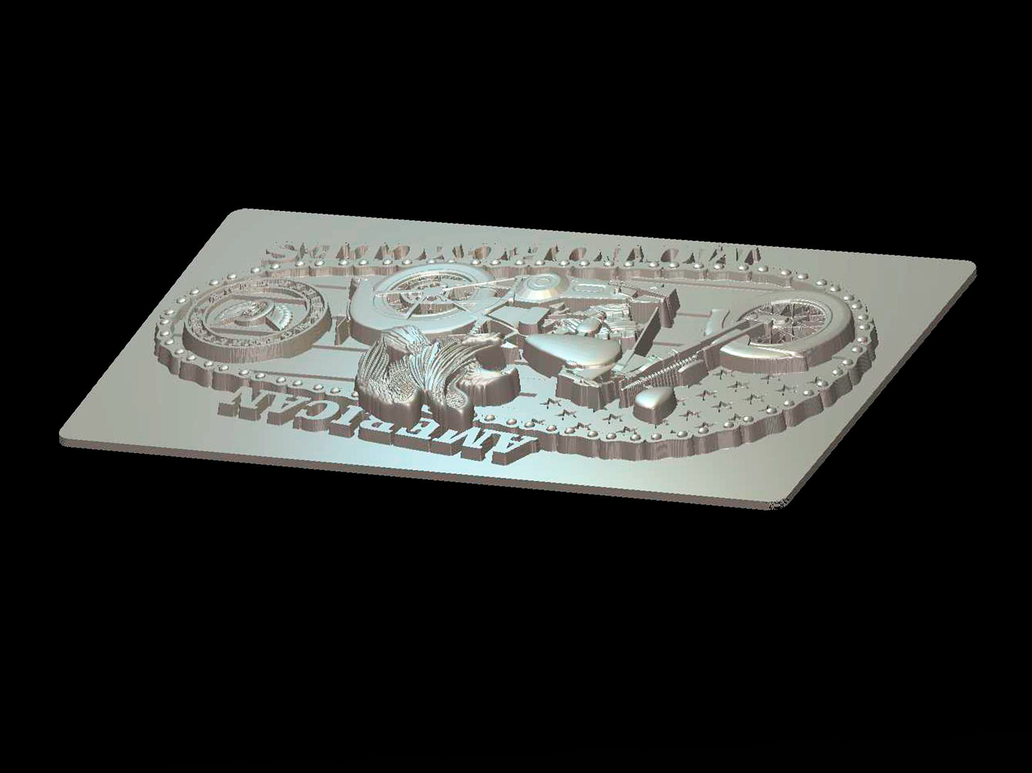 Motorcycle America 3d model for cnc machines and 3d printers 3D model_10