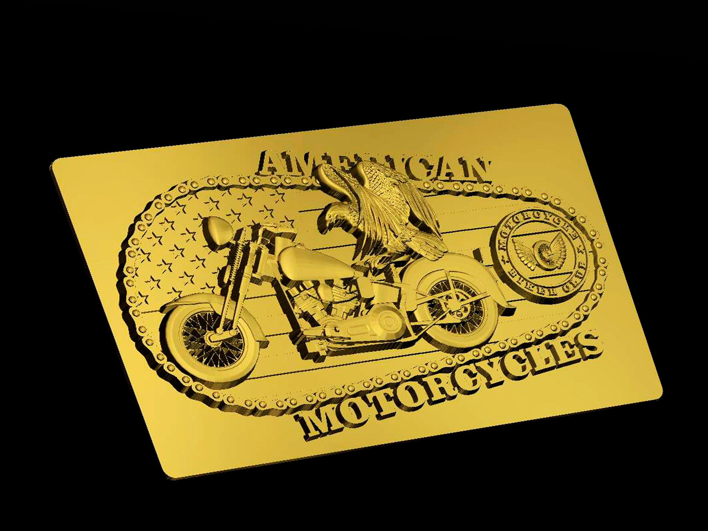 Motorcycle America 3d model for cnc machines and 3d printers 3D model_11