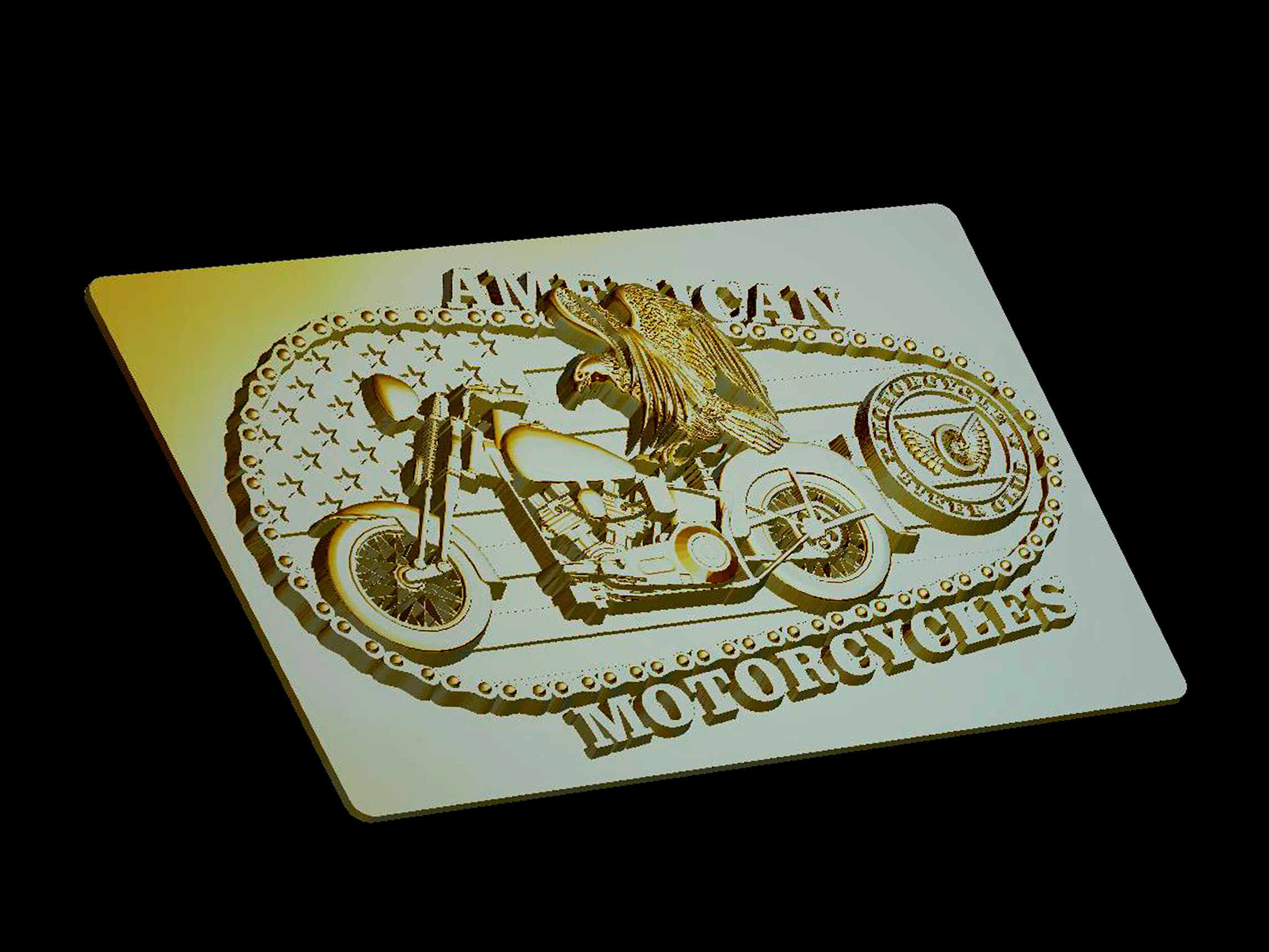Motorcycle America 3d model for cnc machines and 3d printers 3D model_12