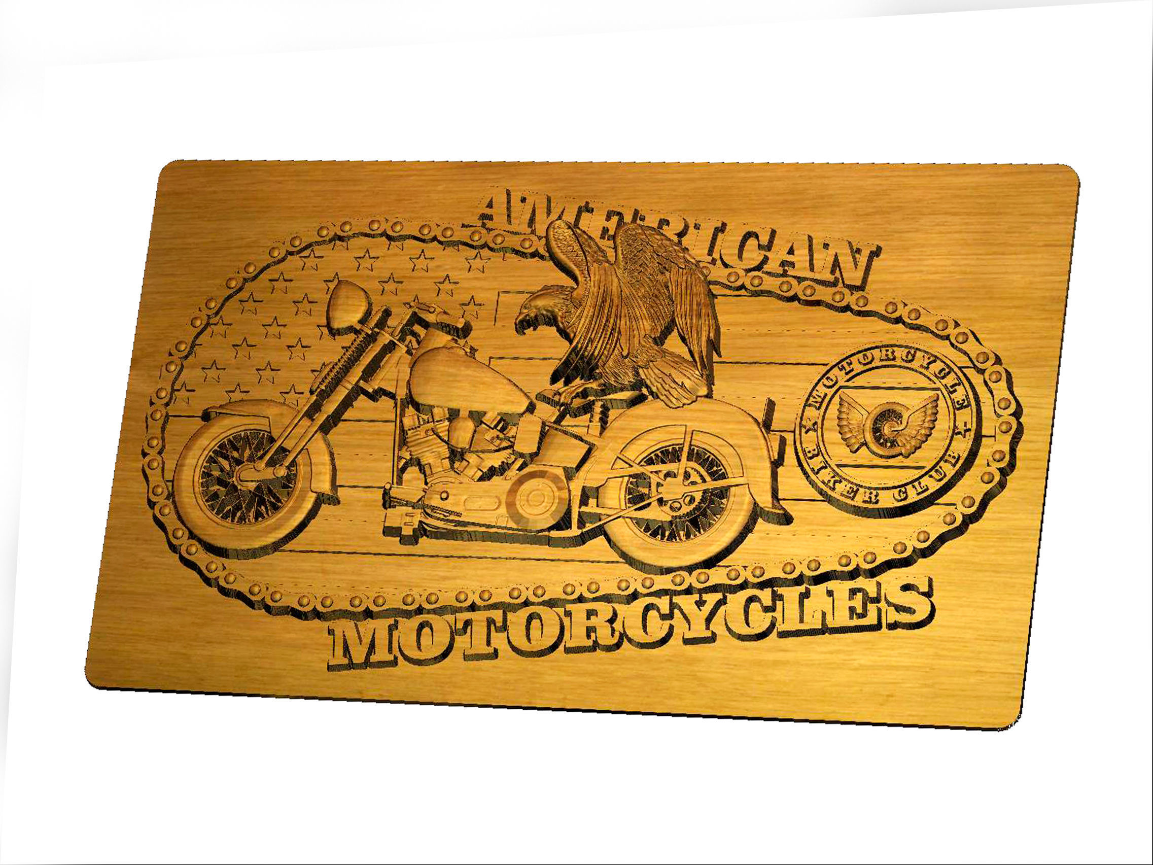 Motorcycle America 3d model for cnc machines and 3d printers 3D model_6