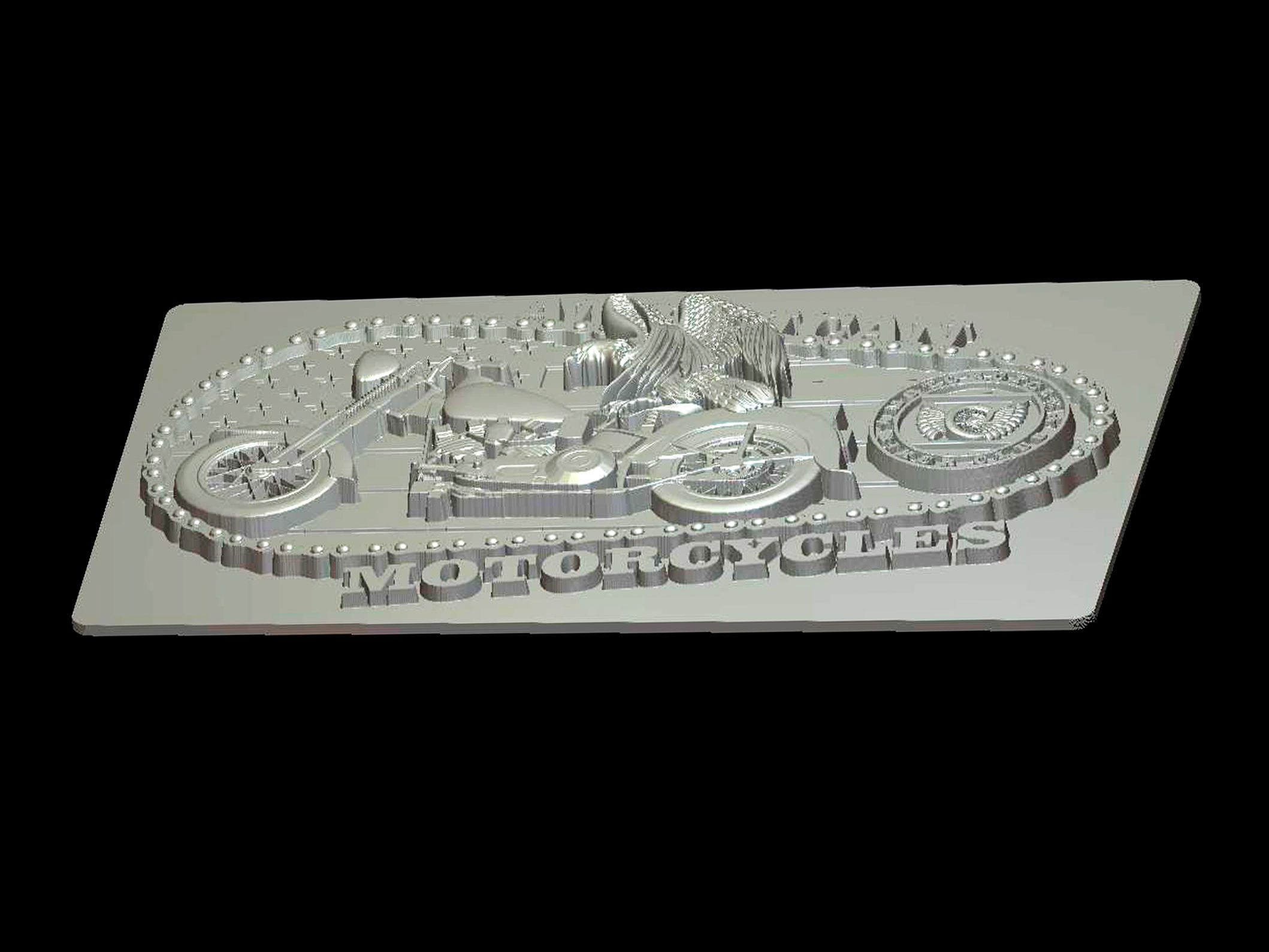 Motorcycle America 3d model for cnc machines and 3d printers 3D model_9