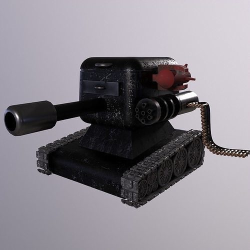 Small and Sweet Tank High Poly 3D Model 3D model