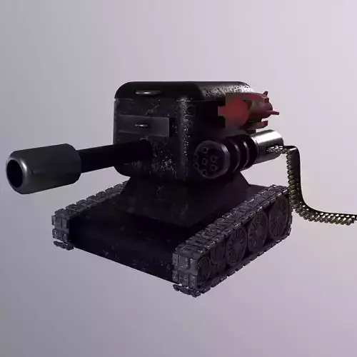 Small and Sweet Tank High Poly 3D Model 3D model