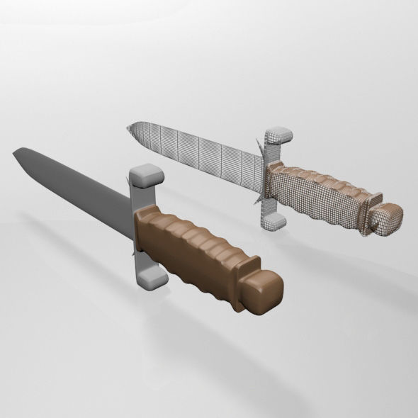 Dagger 01 3D model_2