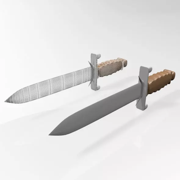 Dagger 01 3D model_0