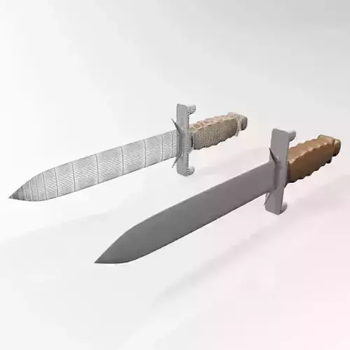 Dagger 01 3D model