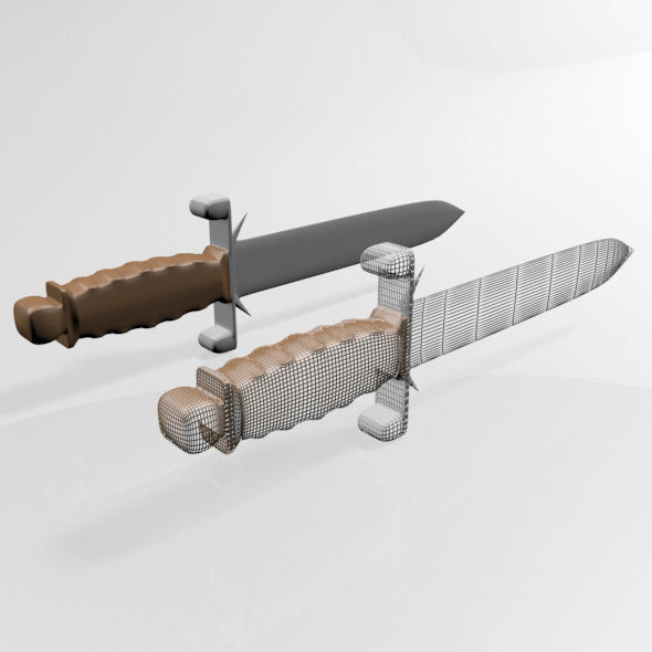 Dagger 01 3D model_3