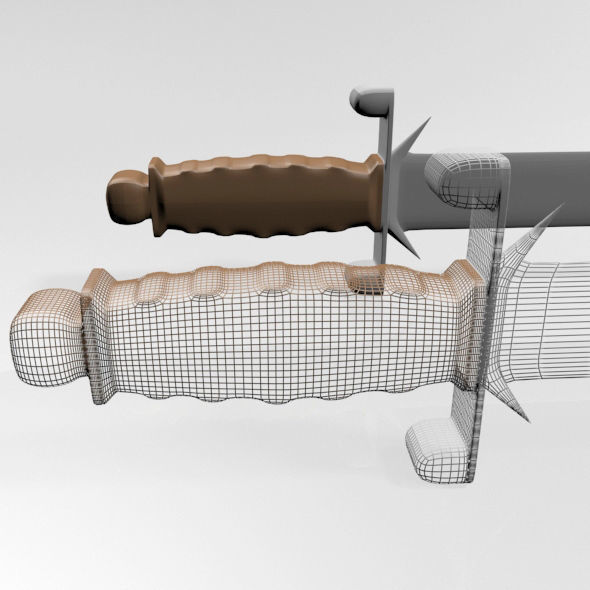 Dagger 01 3D model_5