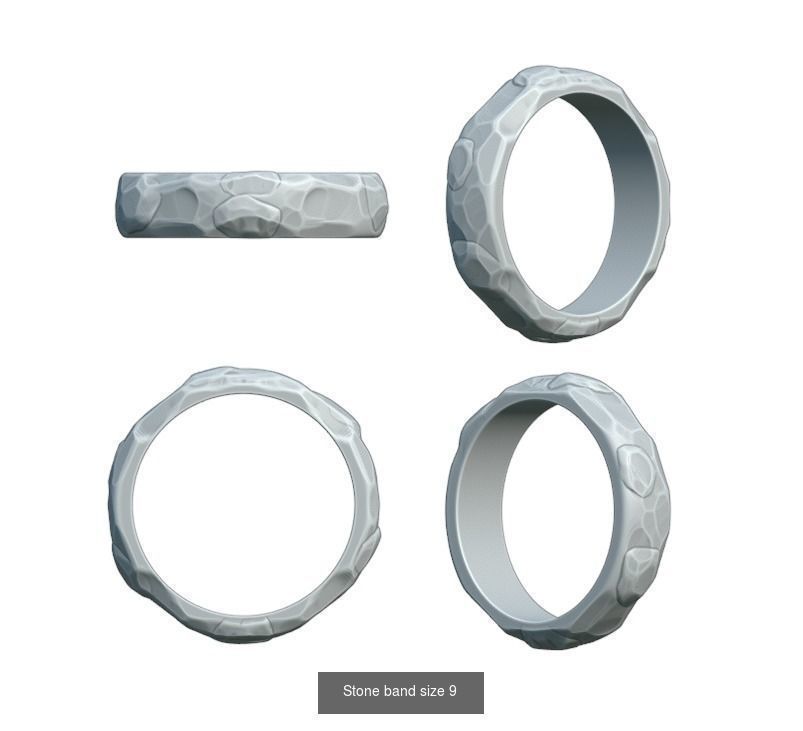 Stone and damage rings collection _6