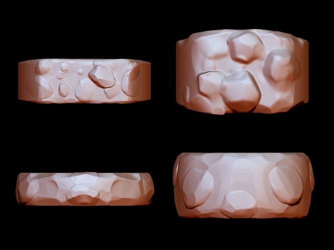 Stone and damage rings collection 
