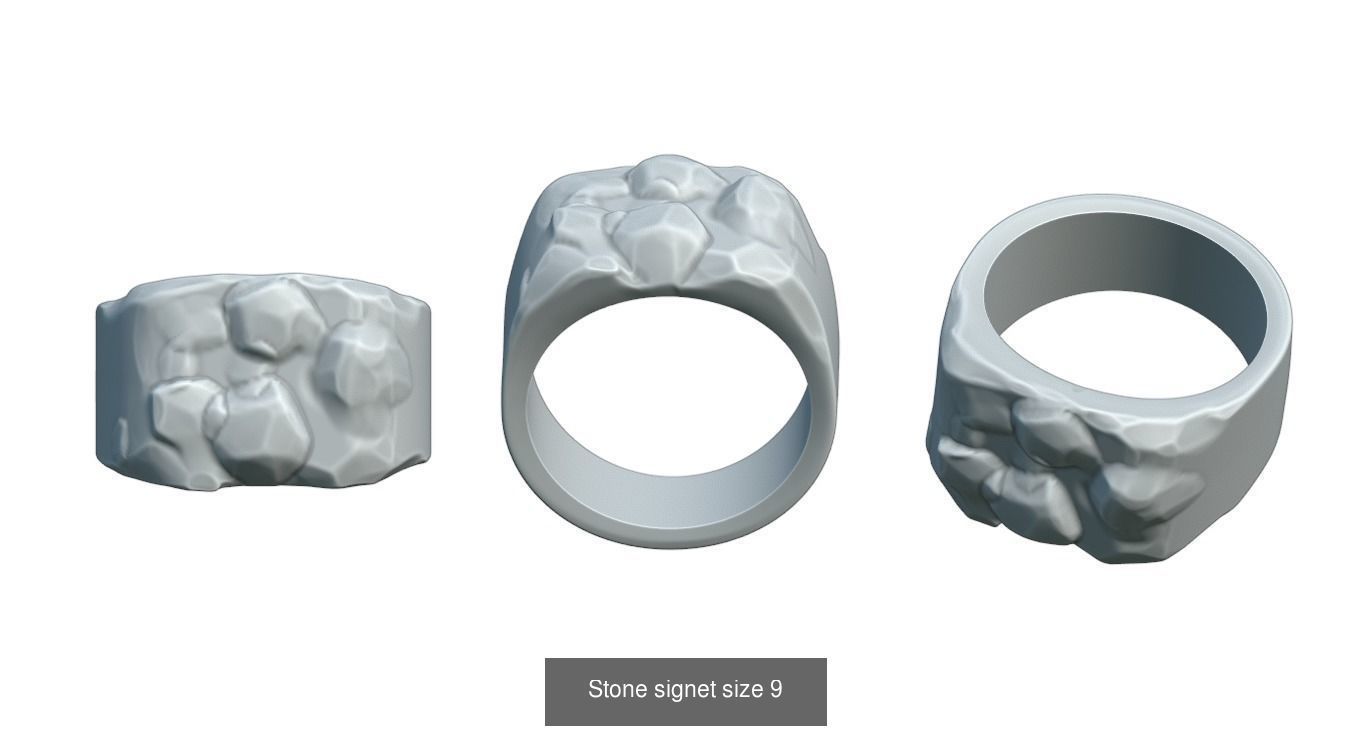 Stone and damage rings collection _4