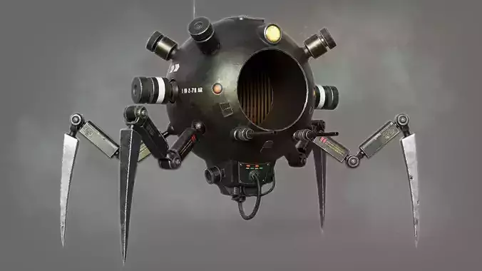 Spider droid 3D model