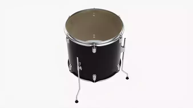  Floor Tom drum acoustic 3D model