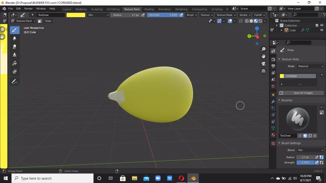 Corn Seed 3D model_0