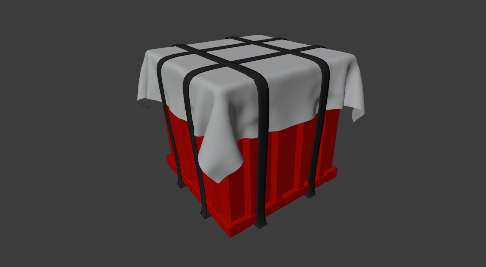 Big Air Drop Low-poly 3D model_5