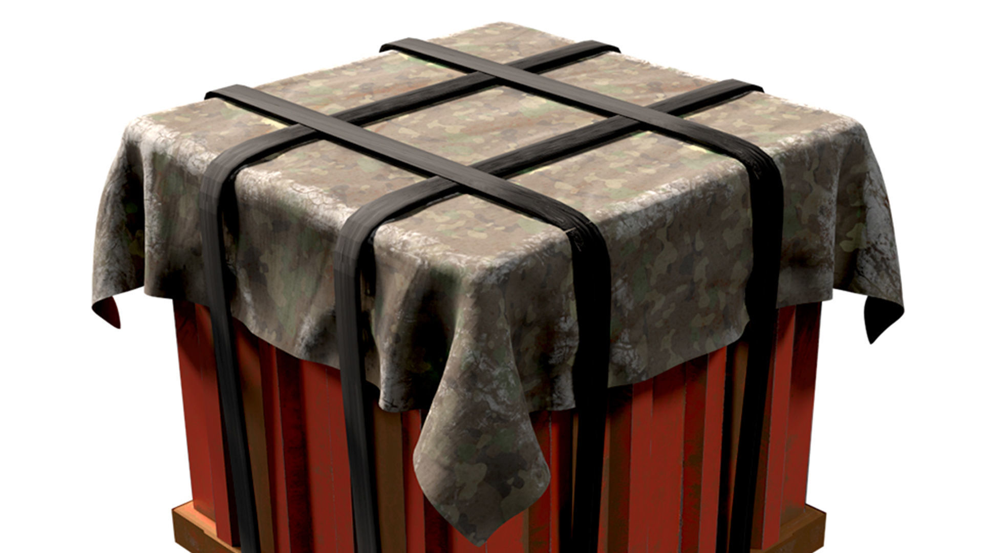 Big Air Drop Low-poly 3D model_3