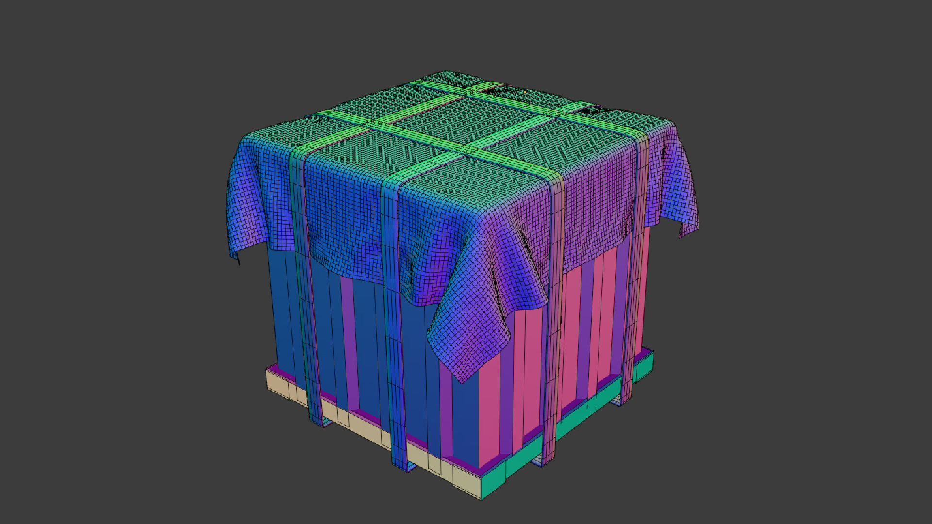 Big Air Drop Low-poly 3D model_9