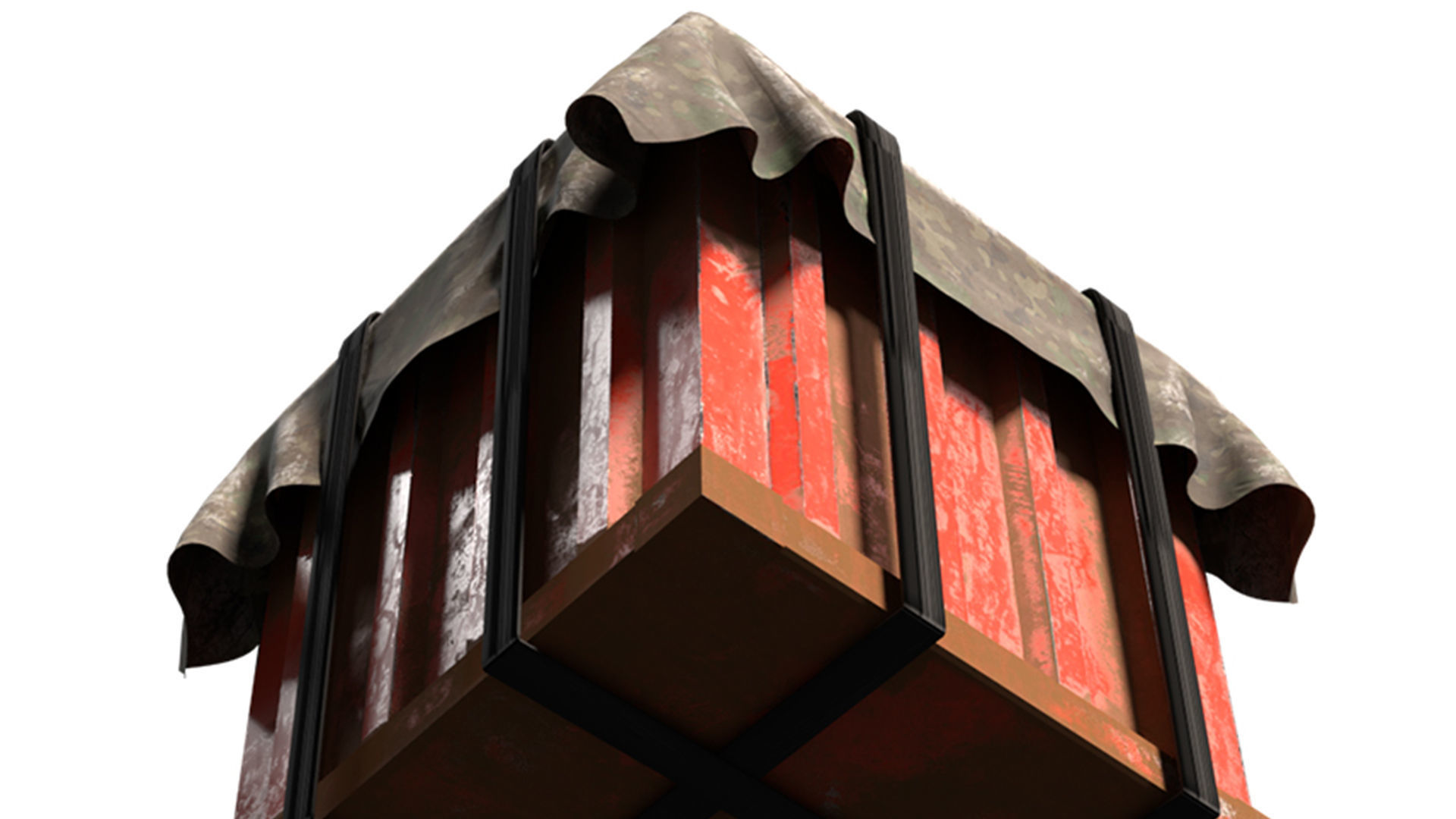 Big Air Drop Low-poly 3D model_4