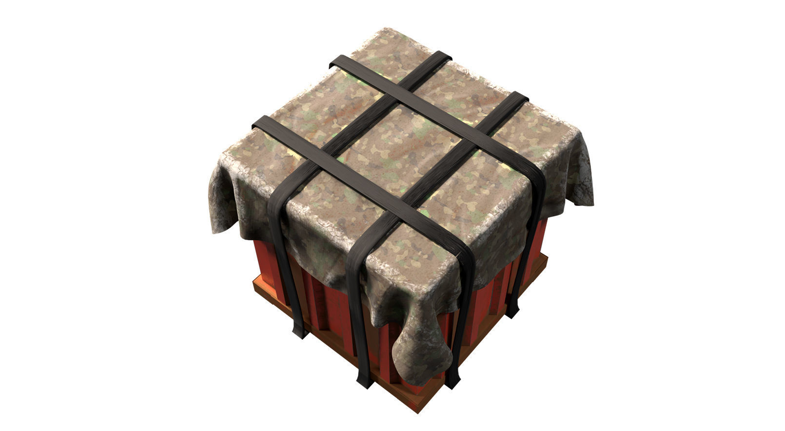 Big Air Drop Low-poly 3D model_1