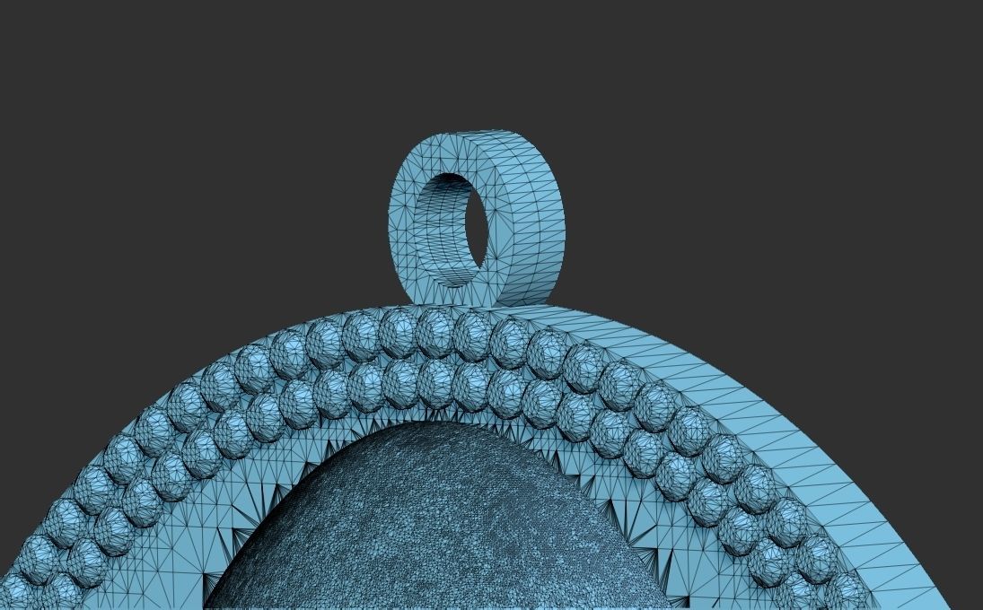 Jeff Bezos medallion pendant 3D printing ready stl obj 3D print model_29