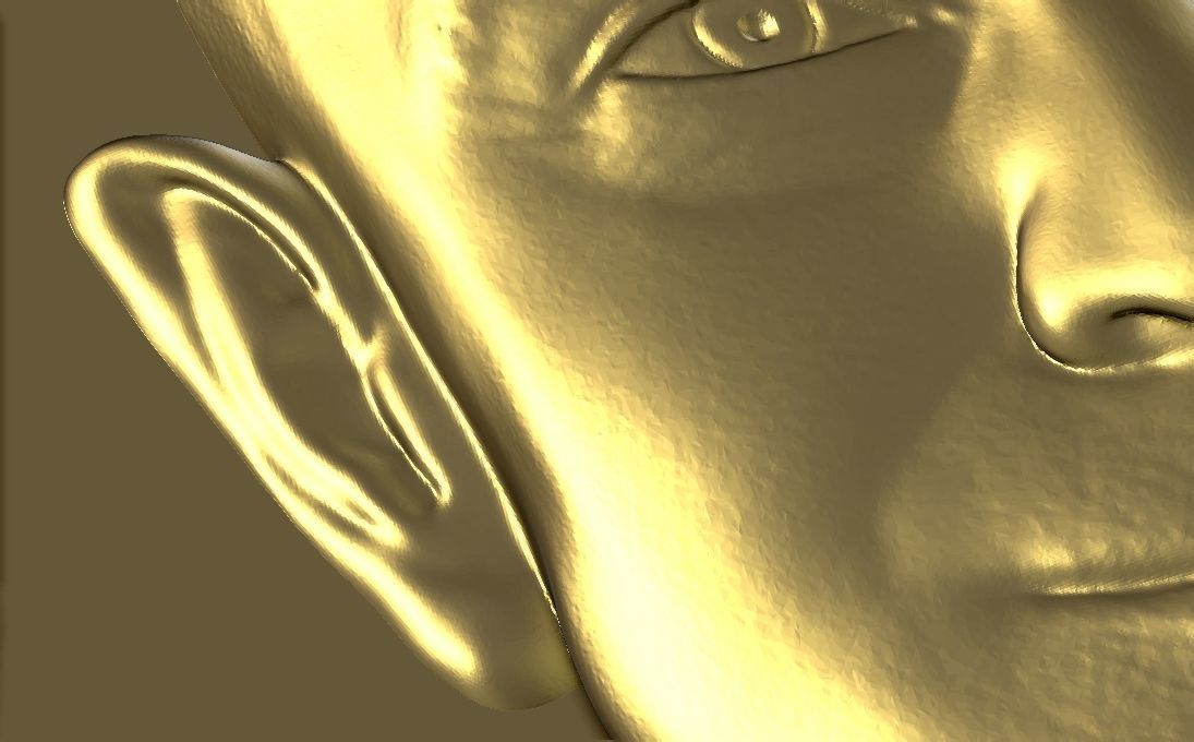 Jeff Bezos medallion pendant 3D printing ready stl obj 3D print model_17