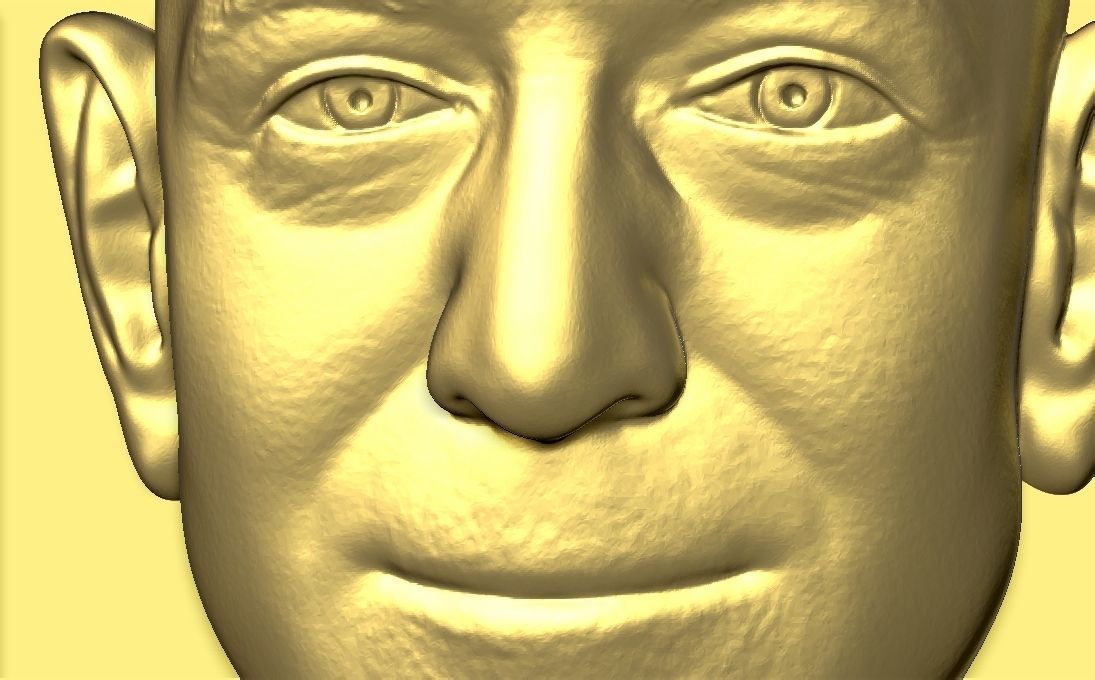 Jeff Bezos medallion pendant 3D printing ready stl obj 3D print model_15