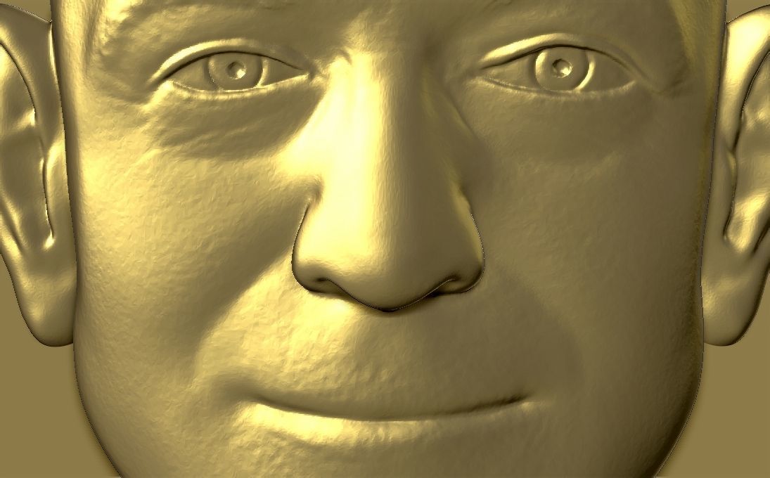 Jeff Bezos medallion pendant 3D printing ready stl obj 3D print model_14