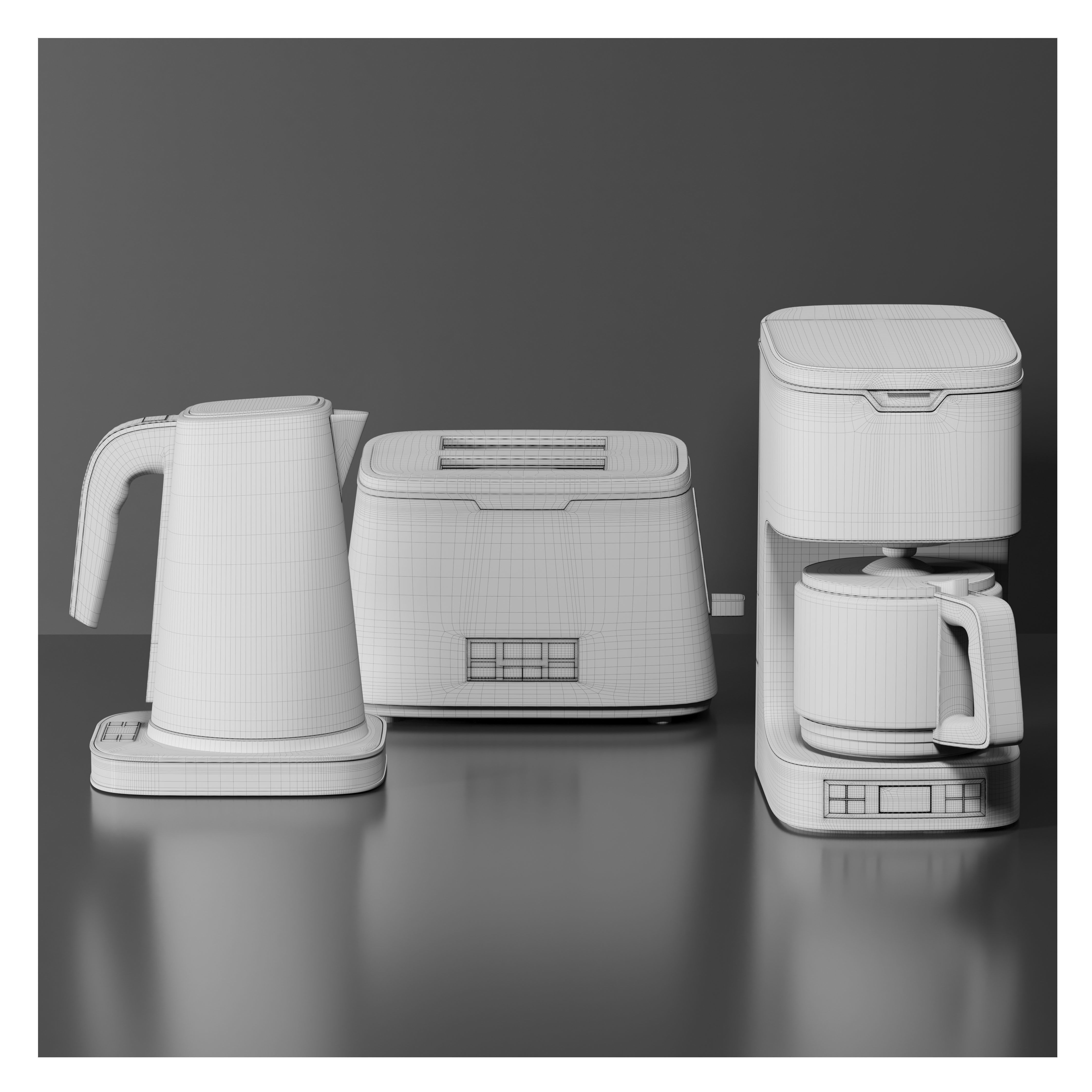 AEG Appliances Set 3D model_6